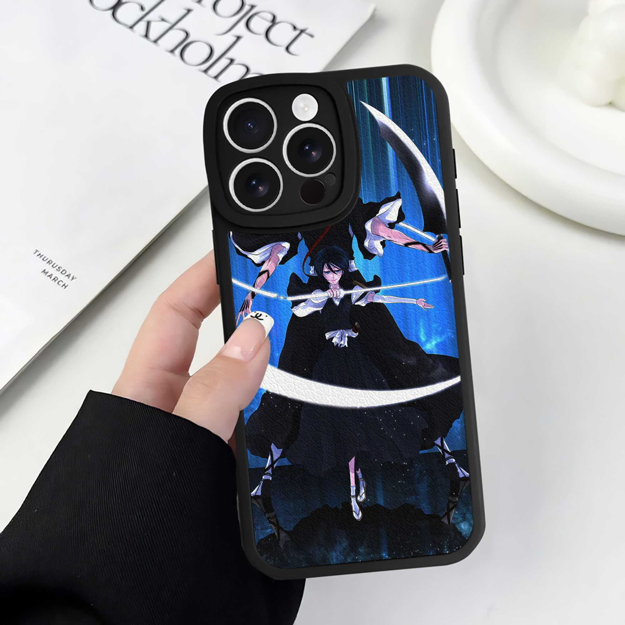 （画像用） ブリーチ BLEACH 【iPhone 16シリーズ対応】シリコンスマホケース（レザー調） 材質：シリコン